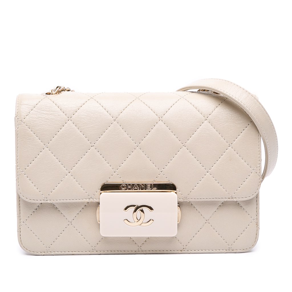 Chanel Mini Lambskin Beauty Lock Flap