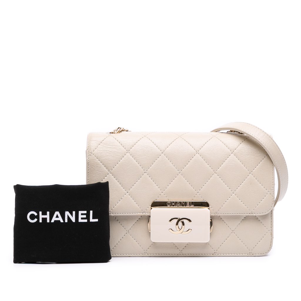 Chanel Mini Lambskin Beauty Lock Flap - Image 15