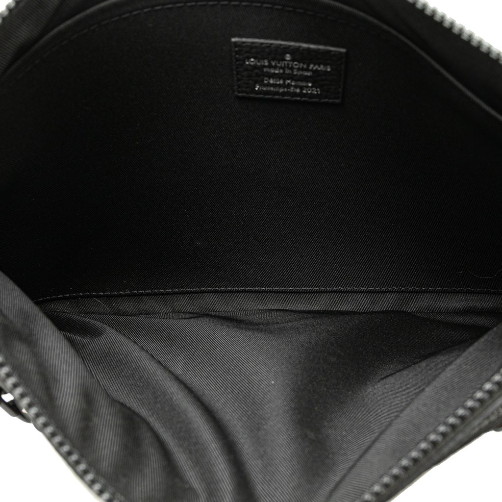 Louis Vuitton Virgil Abloh Monogram Taurillon Zoom With Friends A4 Pouch - 5