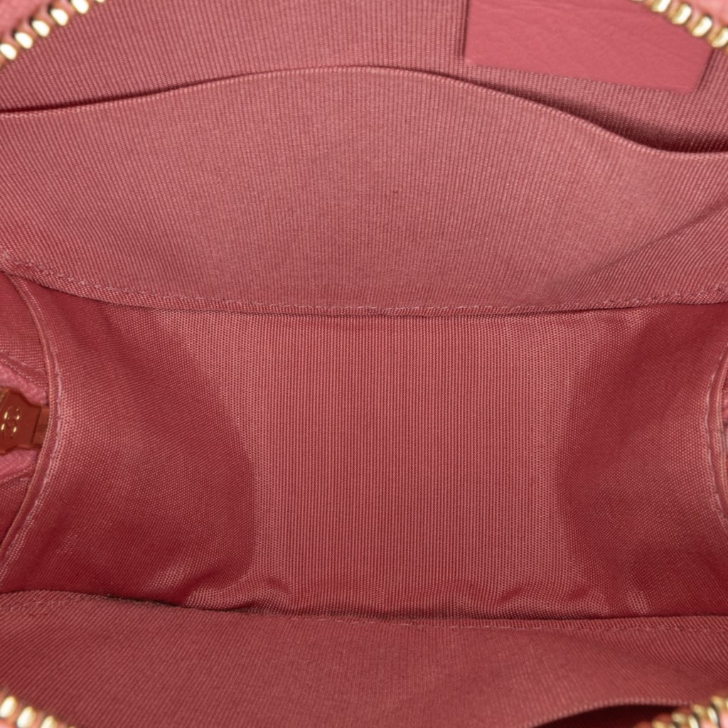 Chanel CC Quilted Lambskin Pearl Crush Round Clutch with Chain - 5