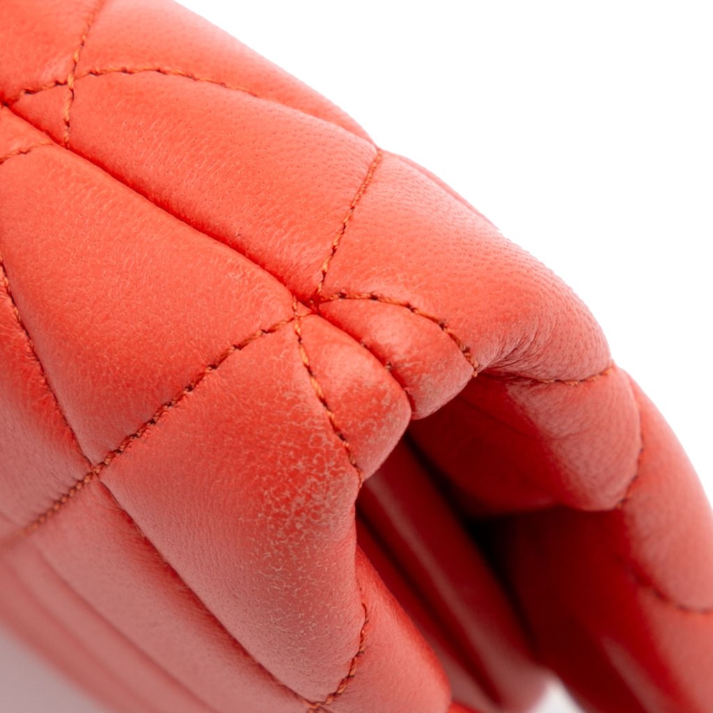 Chanel Quilted Lambskin Crystal Camellia Long Clutch - Image 10