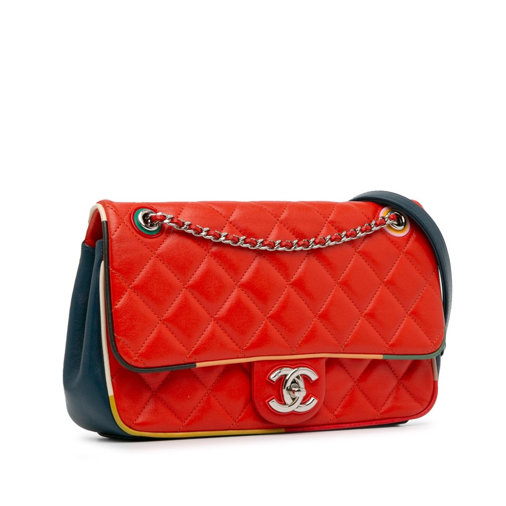 Chanel Medium Quilted Lambskin Cuba Color Flap - 2
