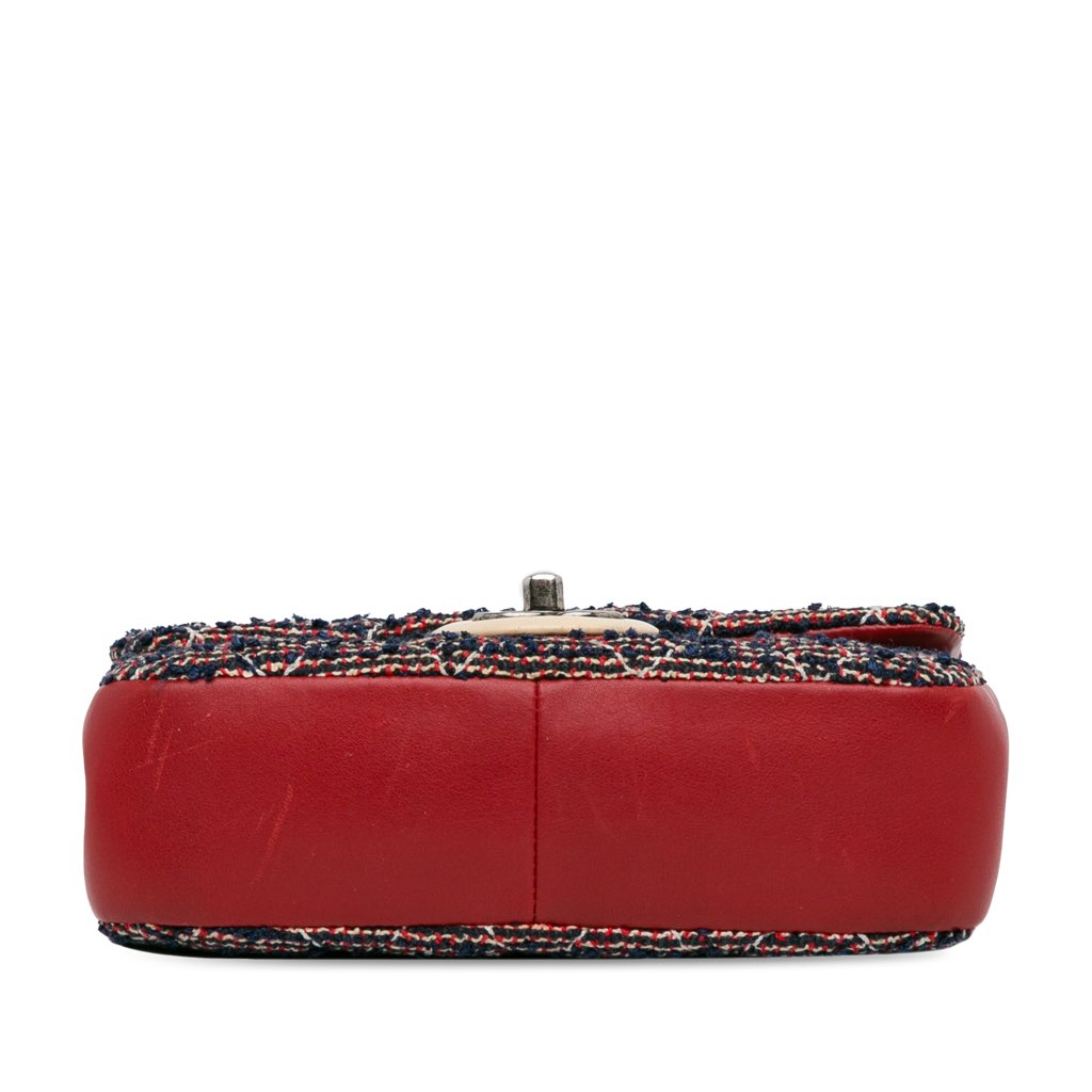 Chanel CC Quilted Tweed Single Flap - 4