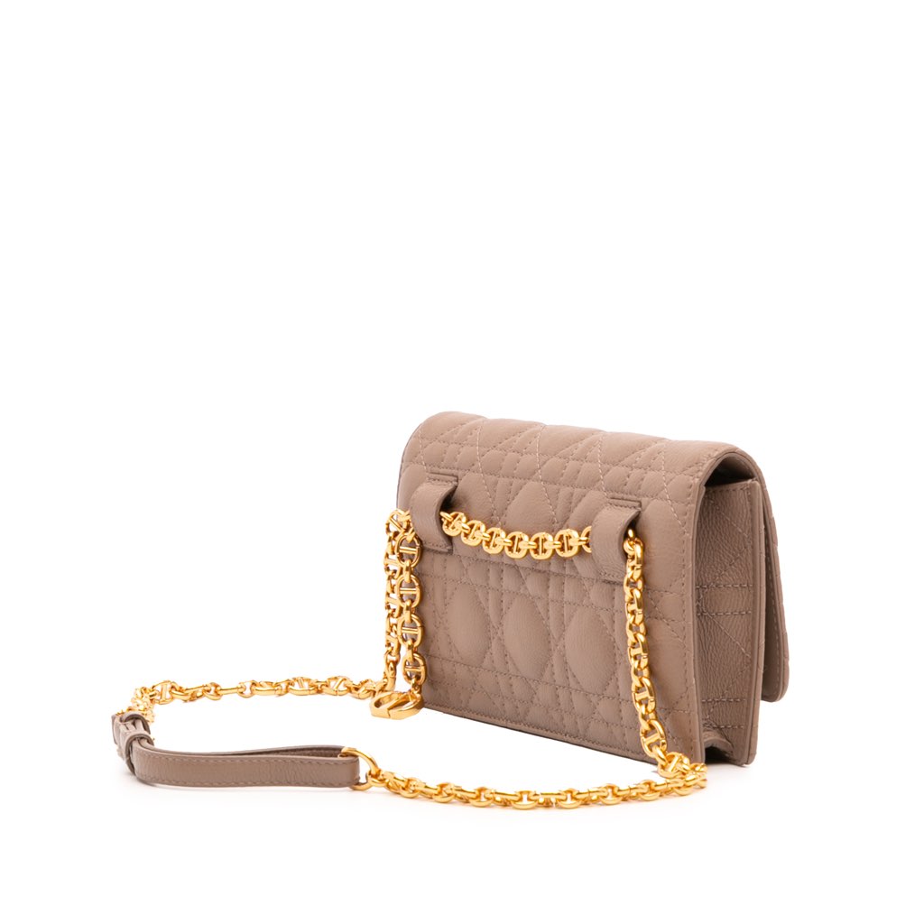 Dior Calfskin Cannage Caro Belt Bag - 2