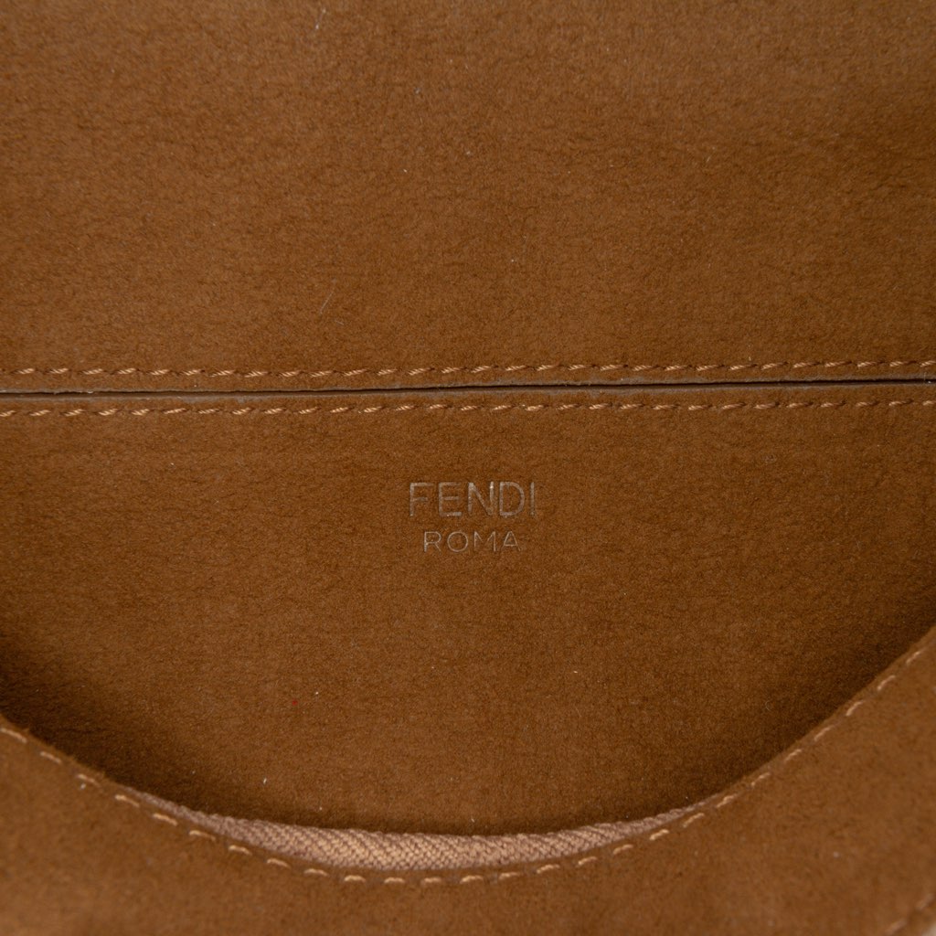 Fendi Zucca Canvas Chain Midi Baguette - Side view
