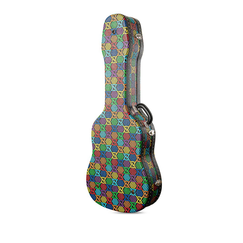 Gucci GG Supreme Psychedelic Guitar Case - Back view