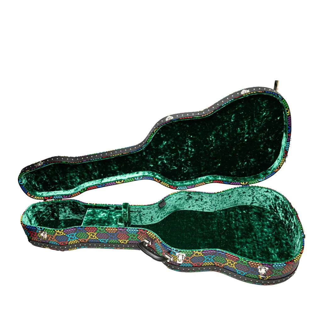Gucci GG Supreme Psychedelic Guitar Case MultiColor Canvas Good - Model View