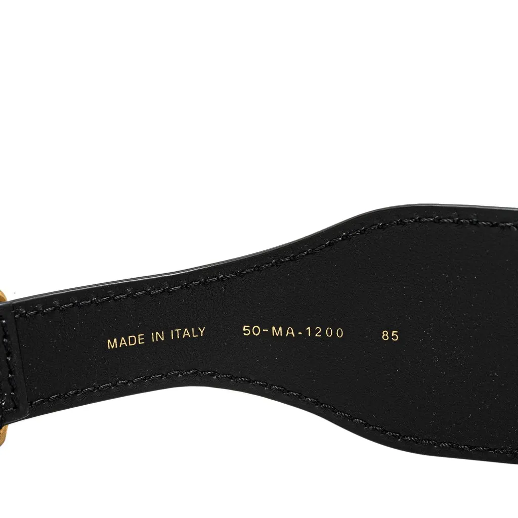 Dior Embroidered Logo Strap Grey Canvas Good - Box View