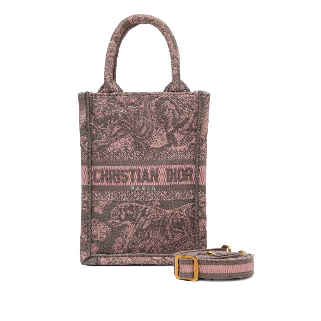 Dior Mini Toile de Jouy Vertical Book Tote - Image 12