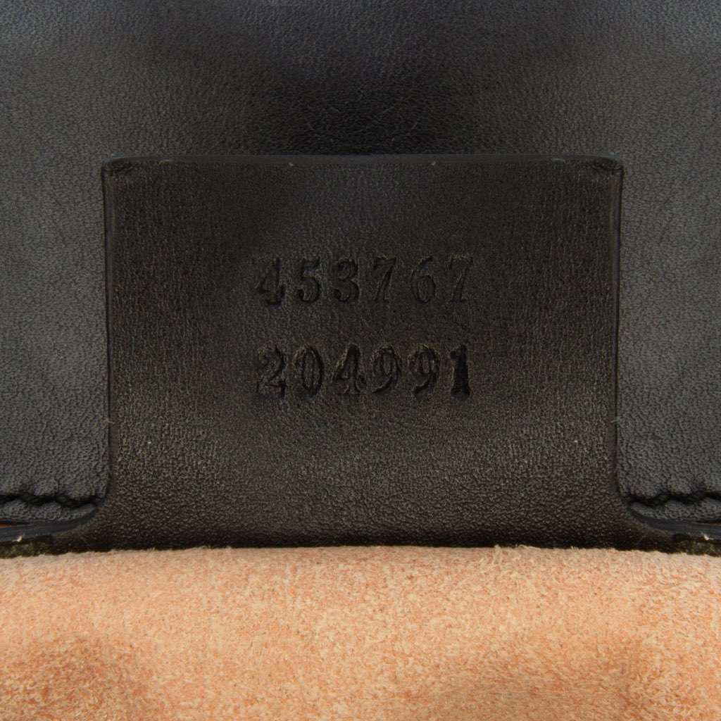 Gucci Small Leather Bamboo Nymphaea Satchel - 5