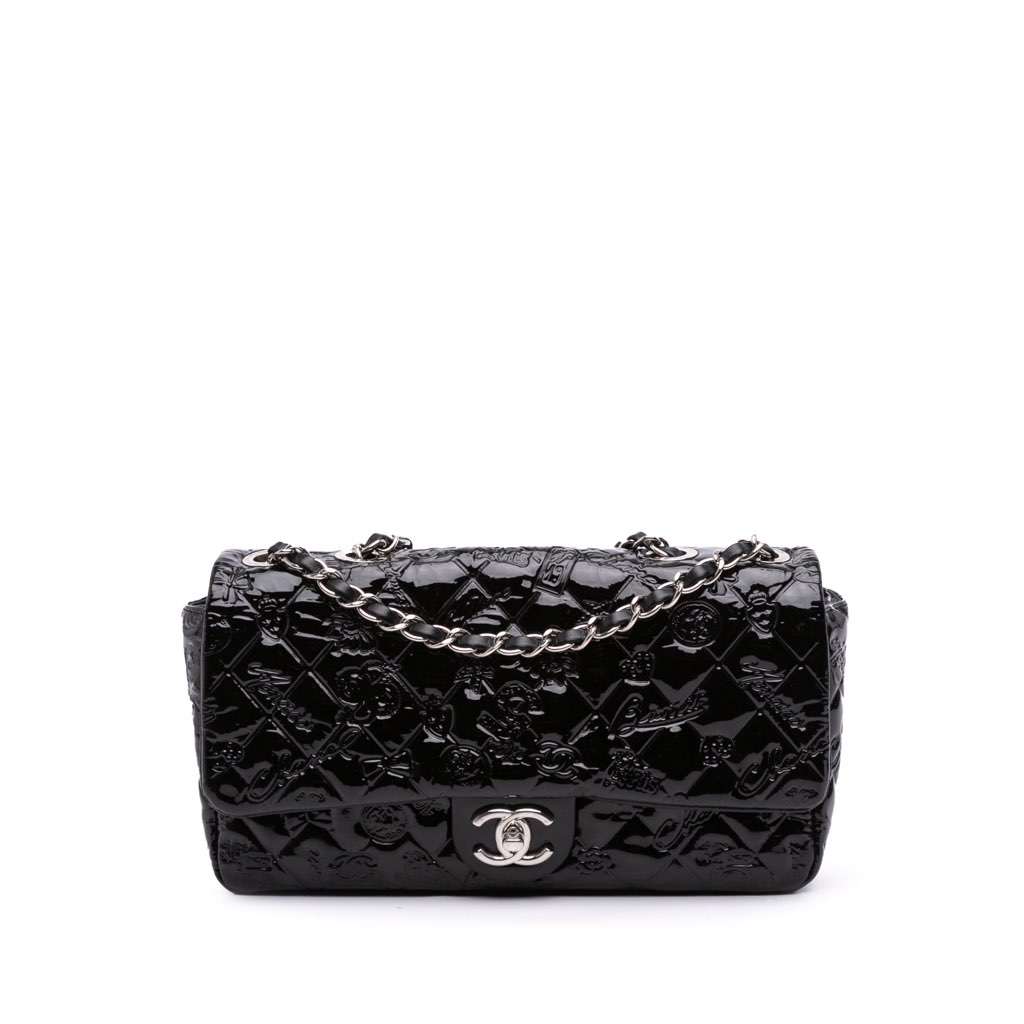 Chanel Medium Patent Lucky Symbols Flap