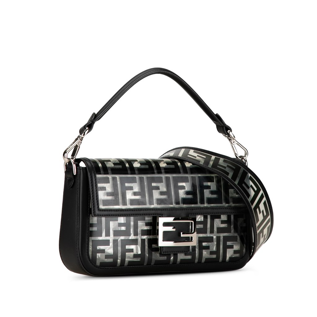 Fendi Medium Zucca PVC Baguette Satchel - 2