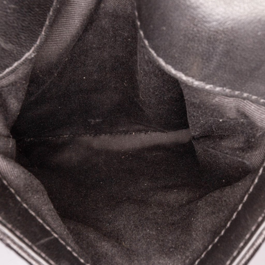 Saint Laurent Lambskin Chevron Monogram Double Flap Crossbody - 5