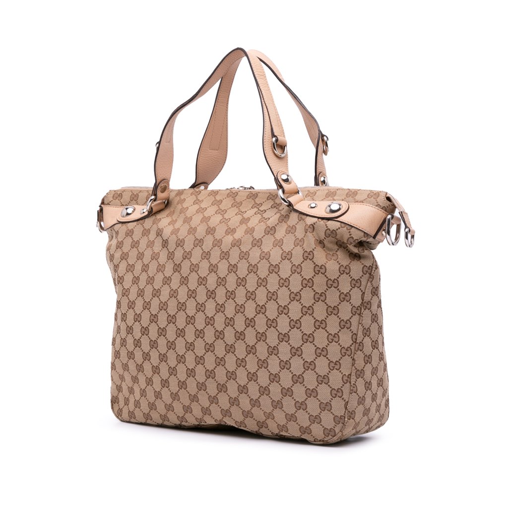 Gucci Large GG Canvas Icon Bit Satchel - 2