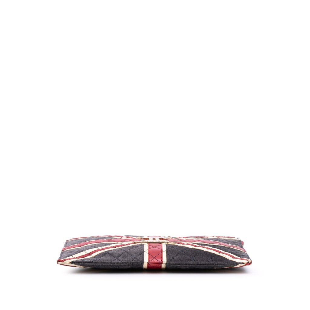 Chanel Quilted Suede Union Jack Shoulder Bag - 3