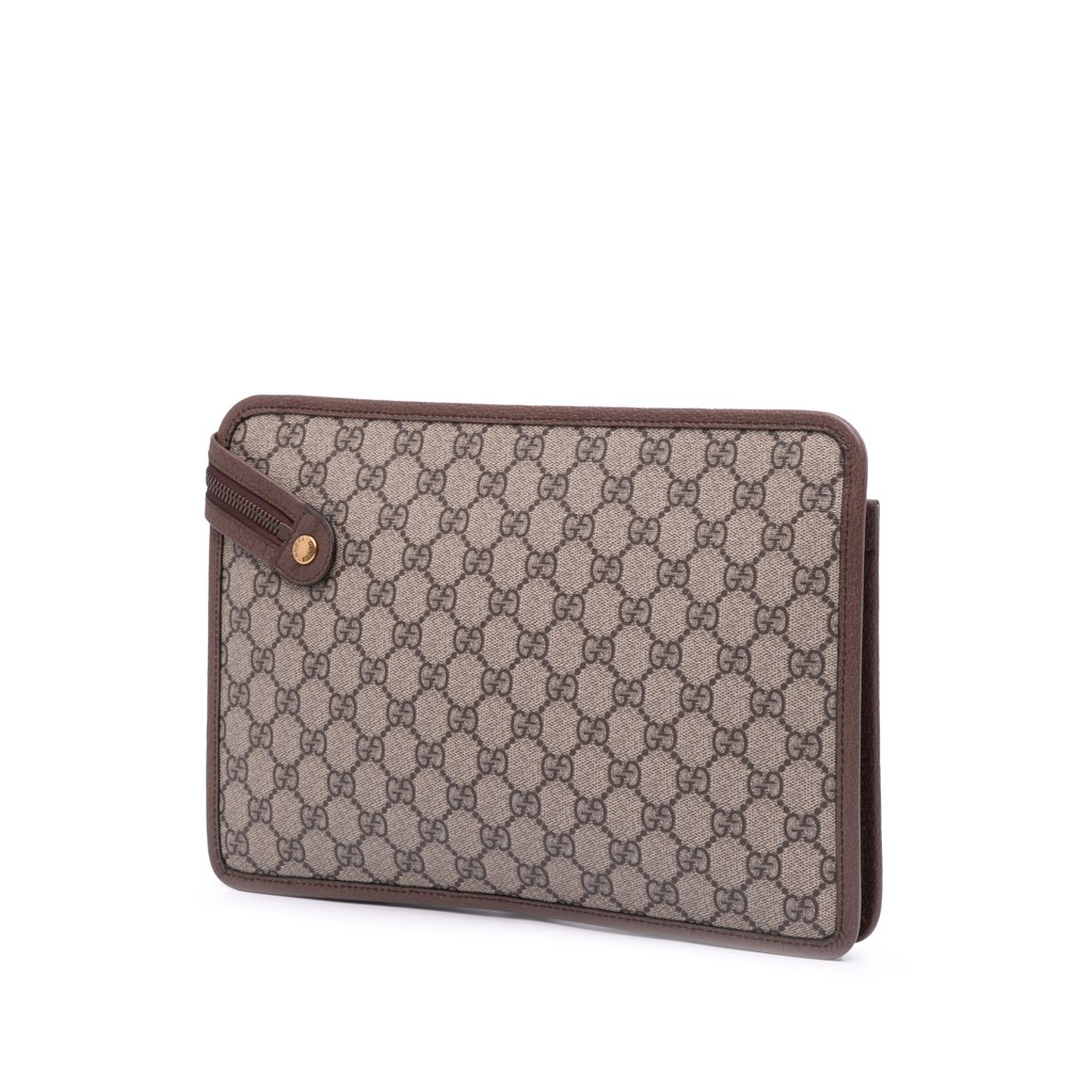Gucci GG Supreme Web Ophidia Clutch - 2
