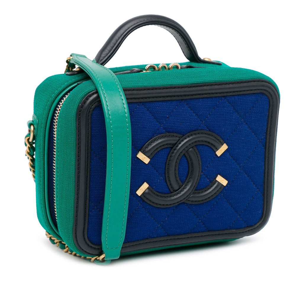 Chanel Small Jersey CC Filigree Vanity Case - 2
