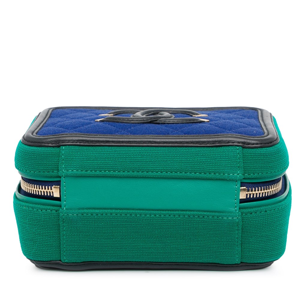 Chanel Small Jersey CC Filigree Vanity Case - 4