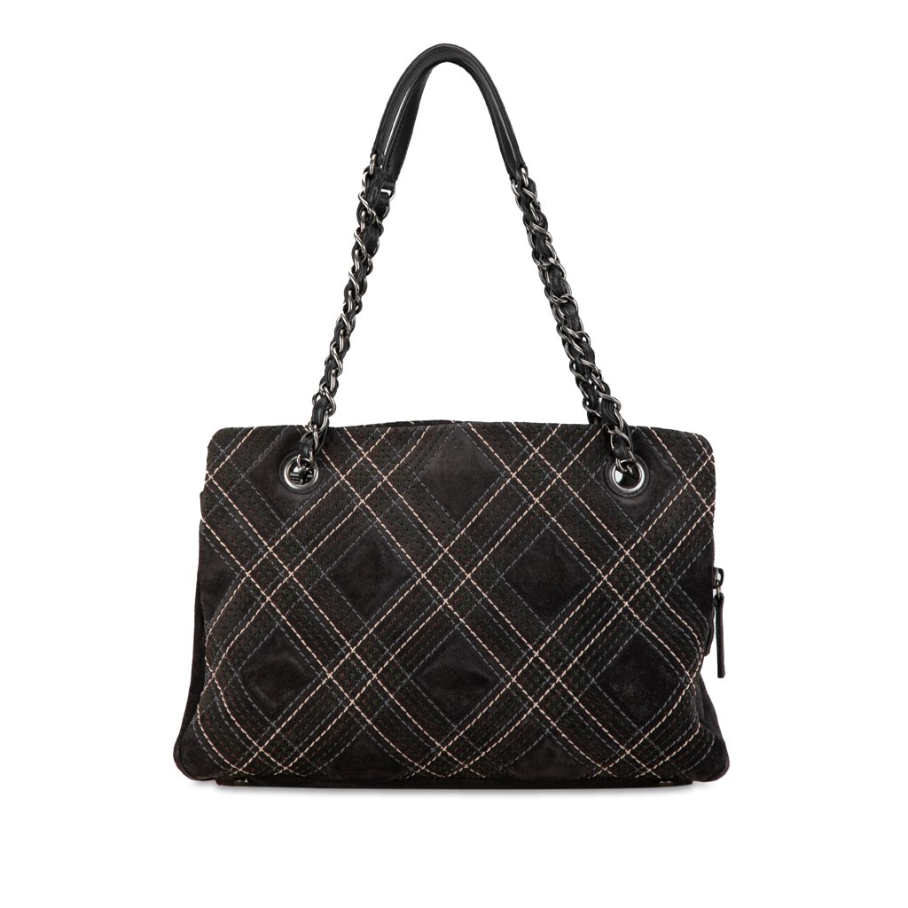 Chanel Suede Paris-Edinburgh Saltire Shoulder Bag - 3