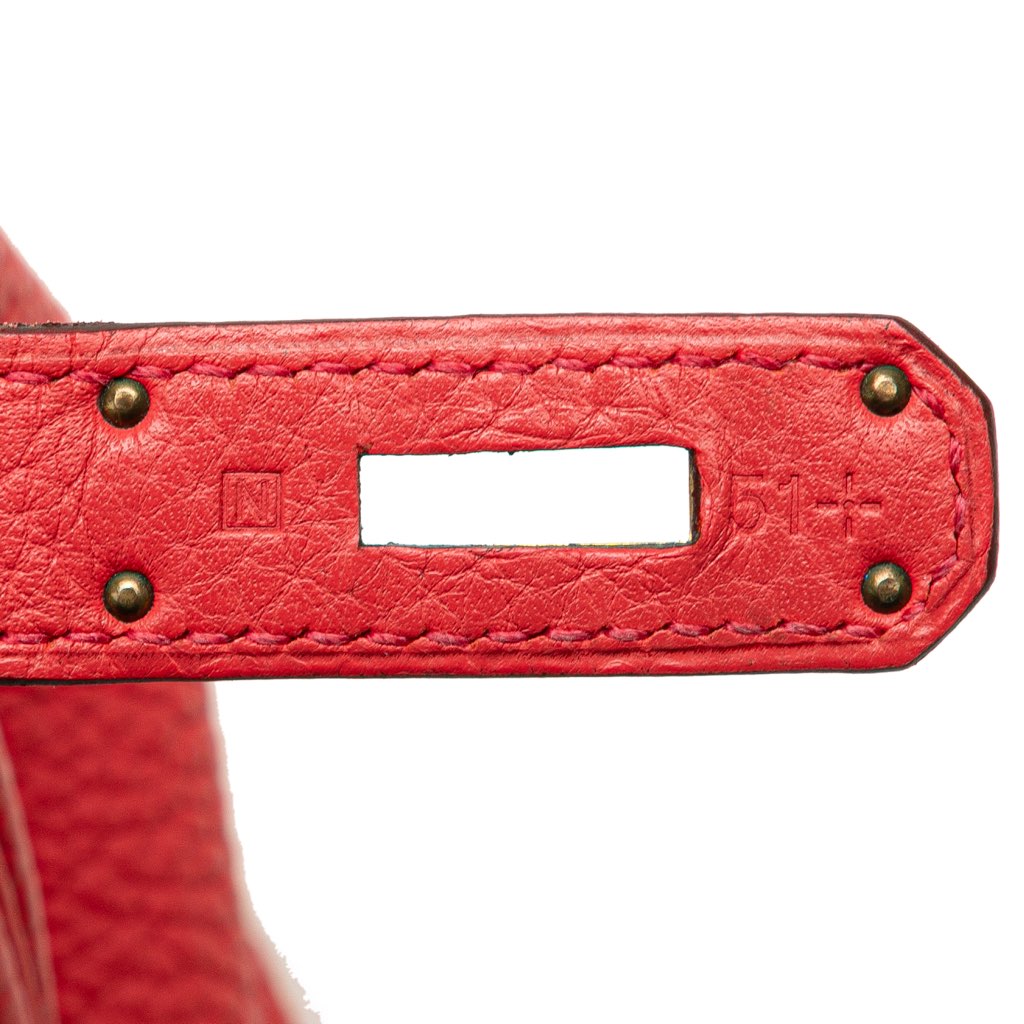 Hermès Clemence Birkin Retourne 30 - Detail 1