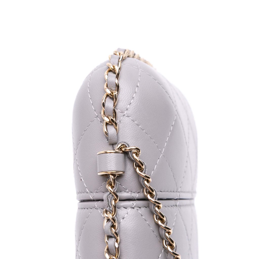 Chanel CC Quilted Lambskin Chain Around Phone Holder - Image 10
