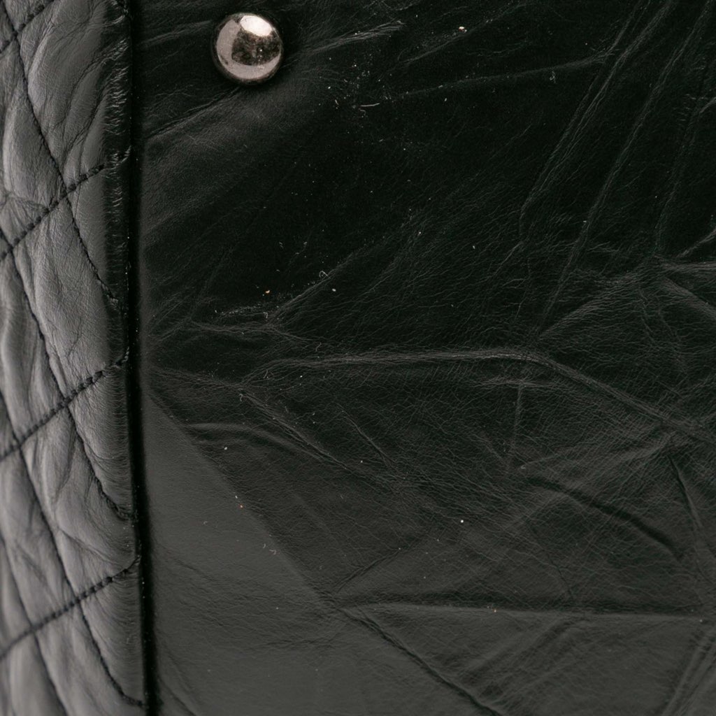 Chanel CC Quilted Aged Calfskin Coco Rider Bowling Bag - Image 11