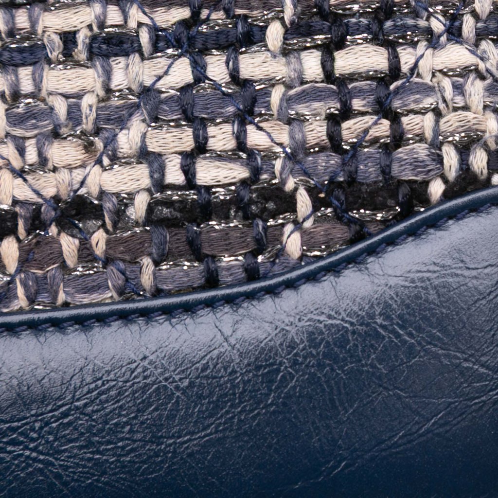 Chanel Quilted Tweed and Calfskin Gabrielle Wallet On Chain - Image 11