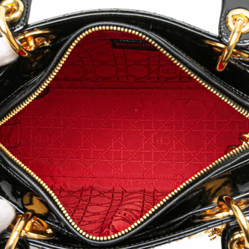 Dior Medium Patent Cannage Lady Dior - 4