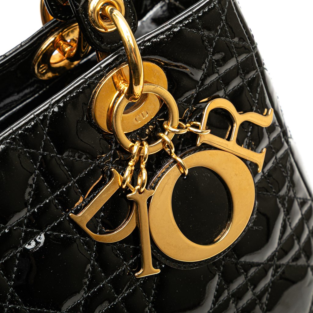 Dior Medium Patent Cannage Lady Dior - Detail 2