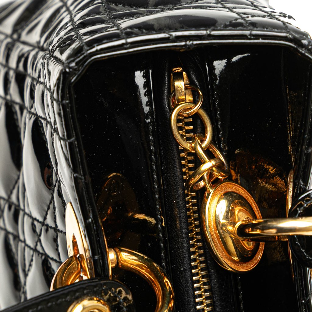 Dior Medium Patent Cannage Lady Dior - Image 10