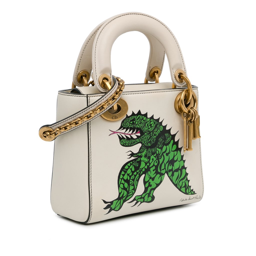 Dior Limited Edition Niki De Saint Phalle Mini Calfskin Dragon Lady Dior - 2