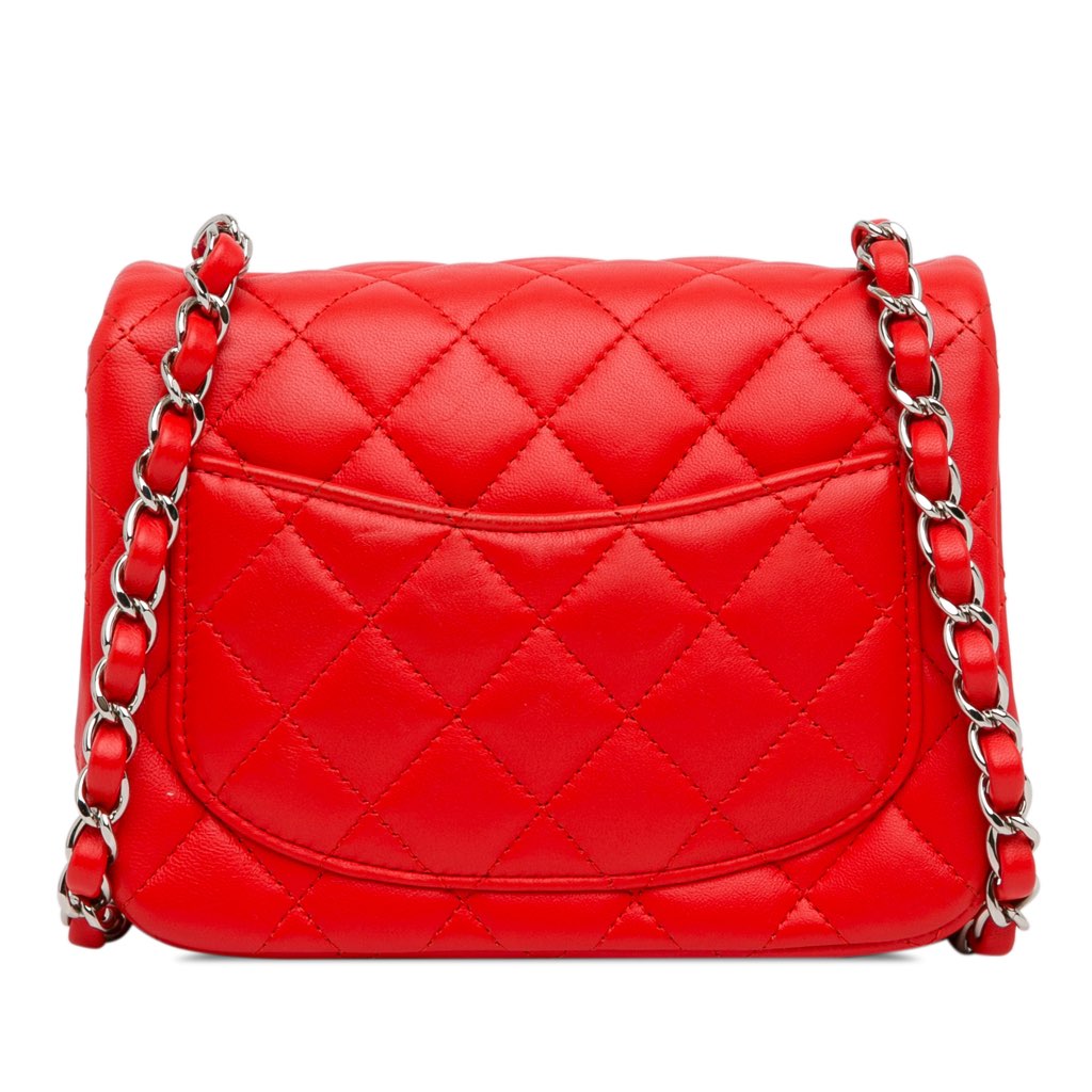 Chanel Mini Square Classic Lambskin Single Flap - Image 6
