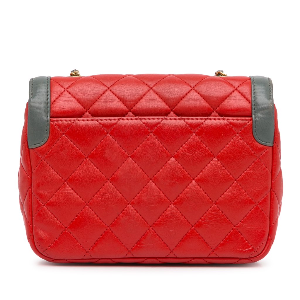 Chanel Mini Lambskin Two-Tone Day Flap - 4