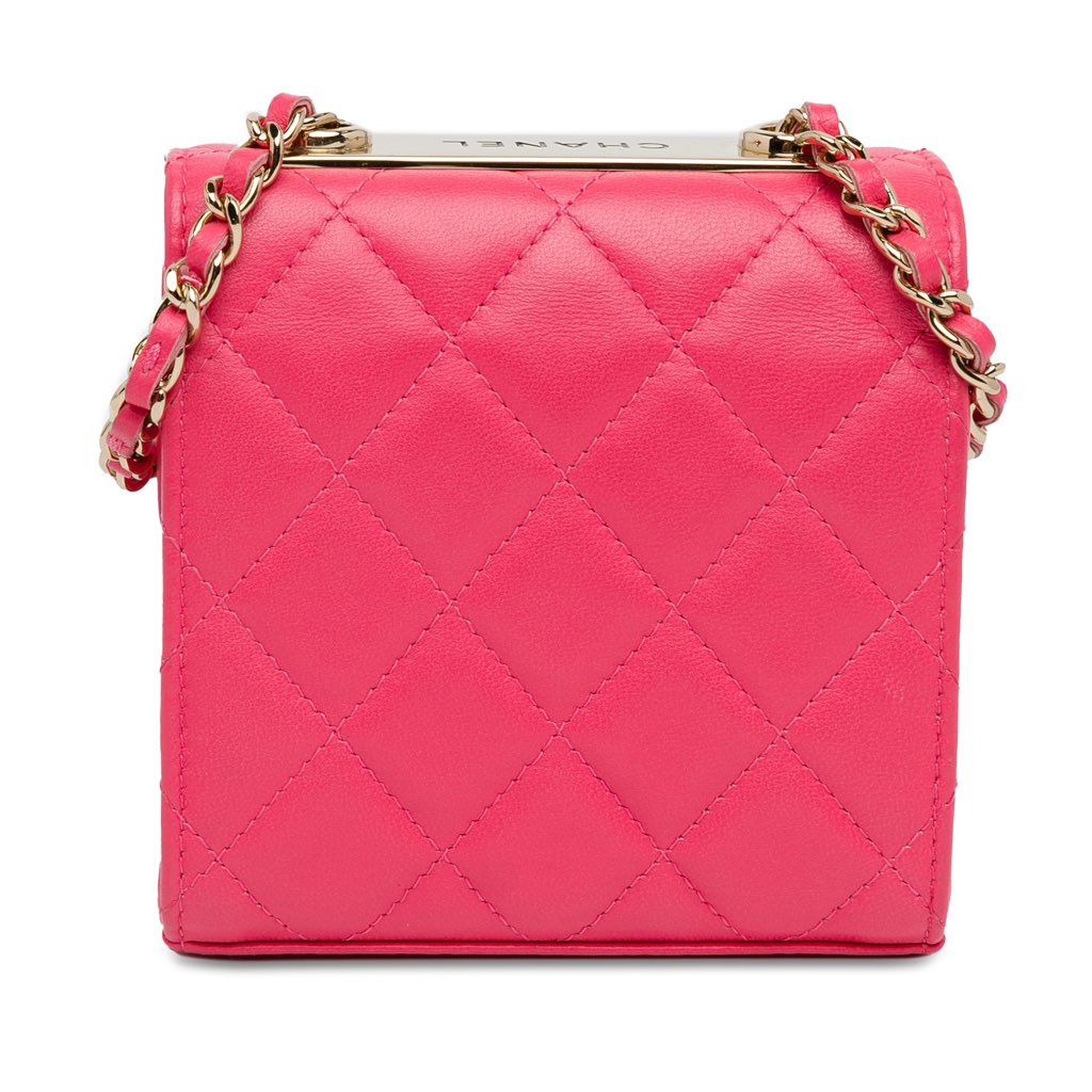 Chanel Mini Lambskin Trendy CC Clutch With Chain - 3