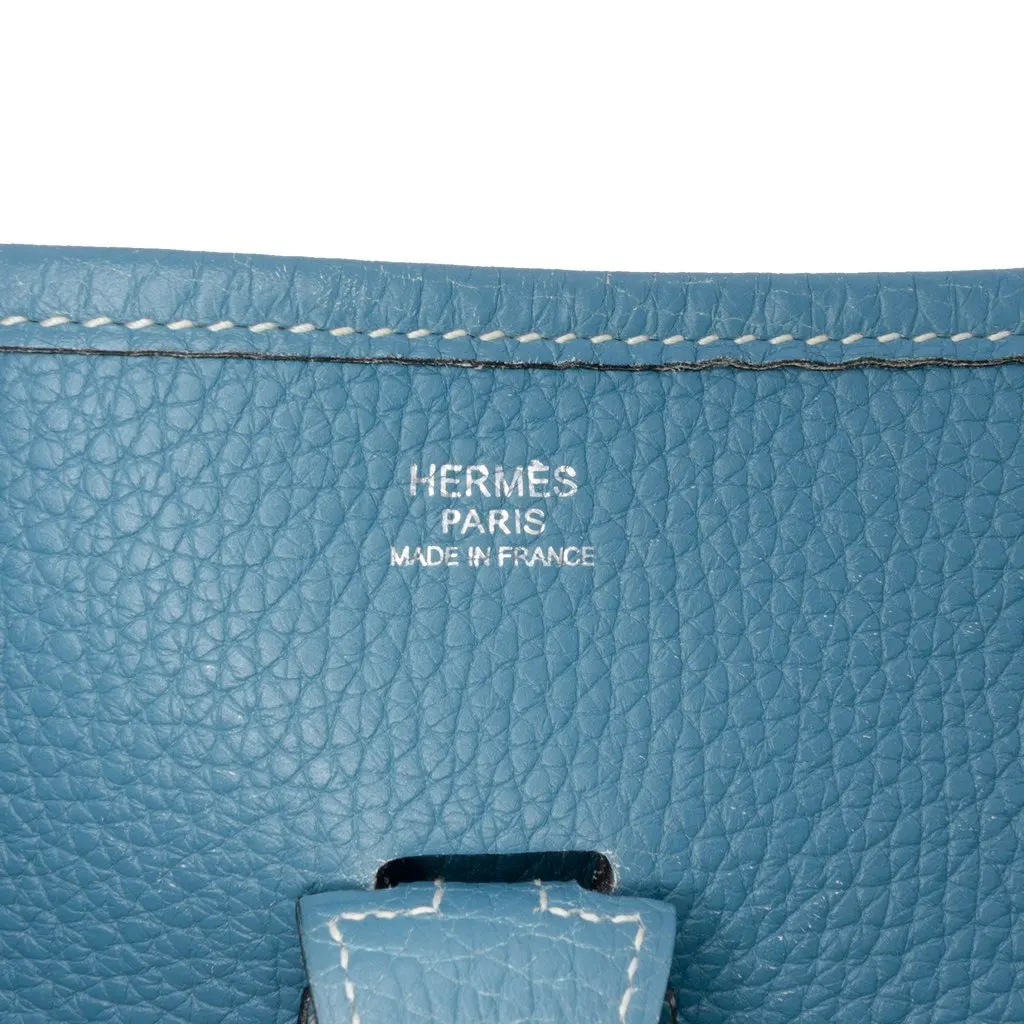 Hermès Clemence Evelyne I 29 Blue Leather Very good - Box View