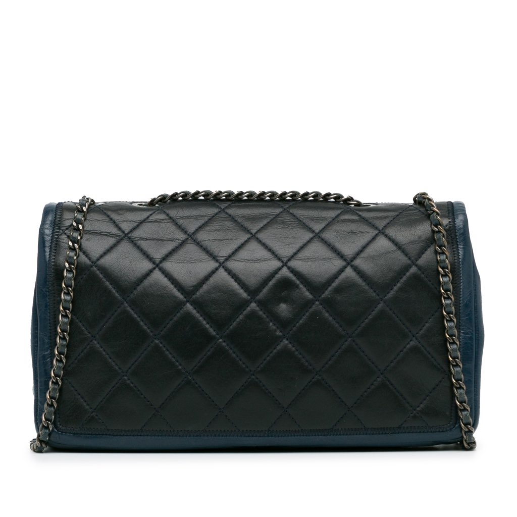 Chanel Medium Bicolor Lambskin Graphic Flap - 3