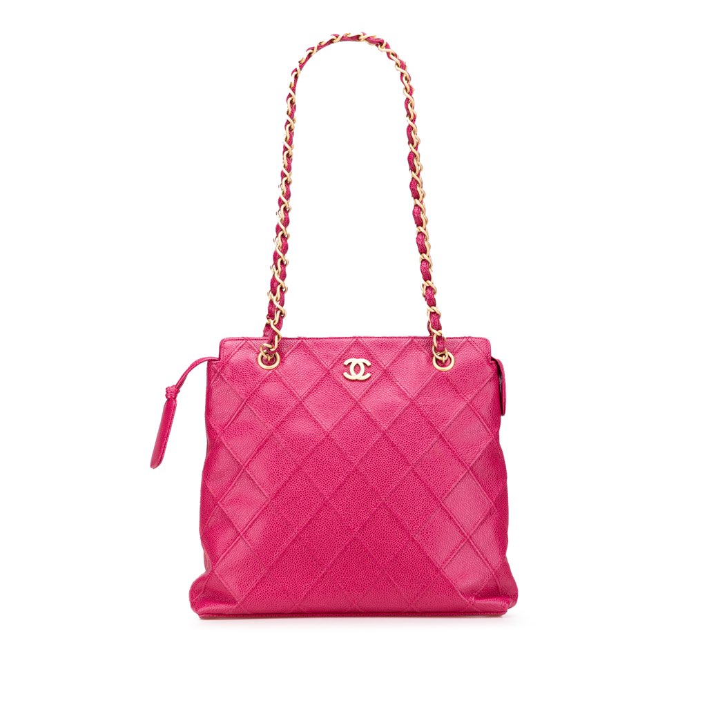 Chanel CC Quilted Caviar Chain Tote