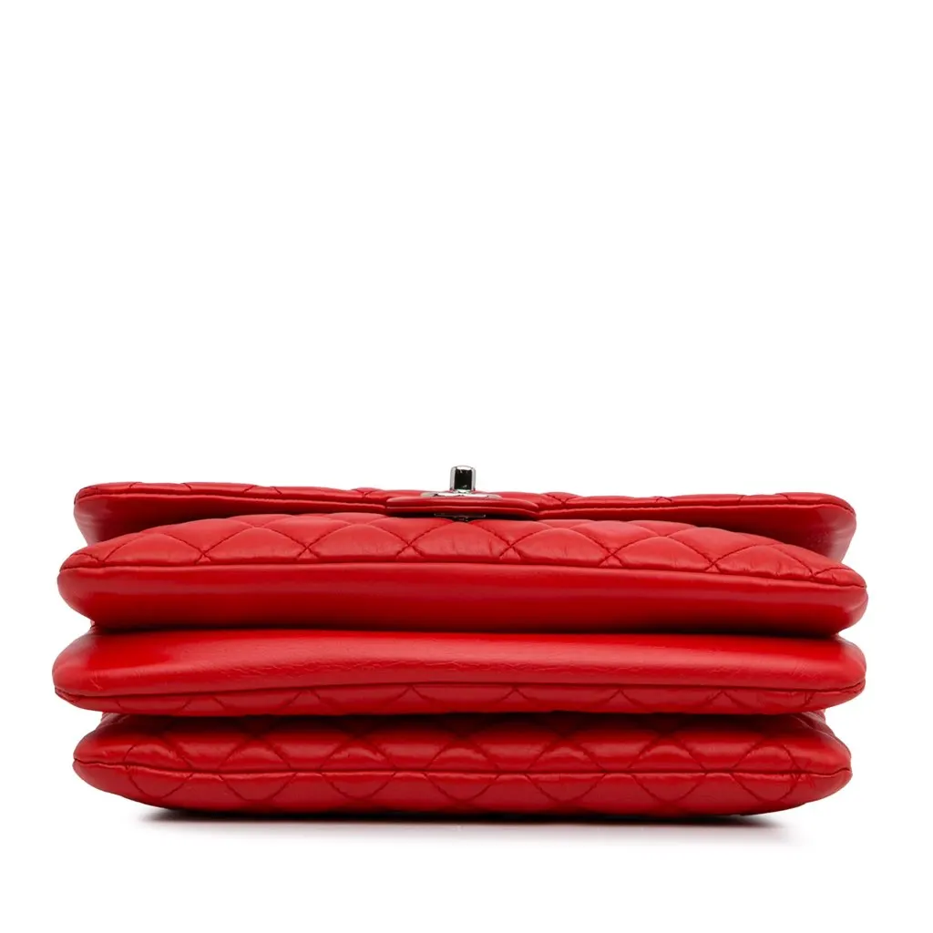 Chanel Maxi 3 Tender Touch Flap Red Leather Good - Box View