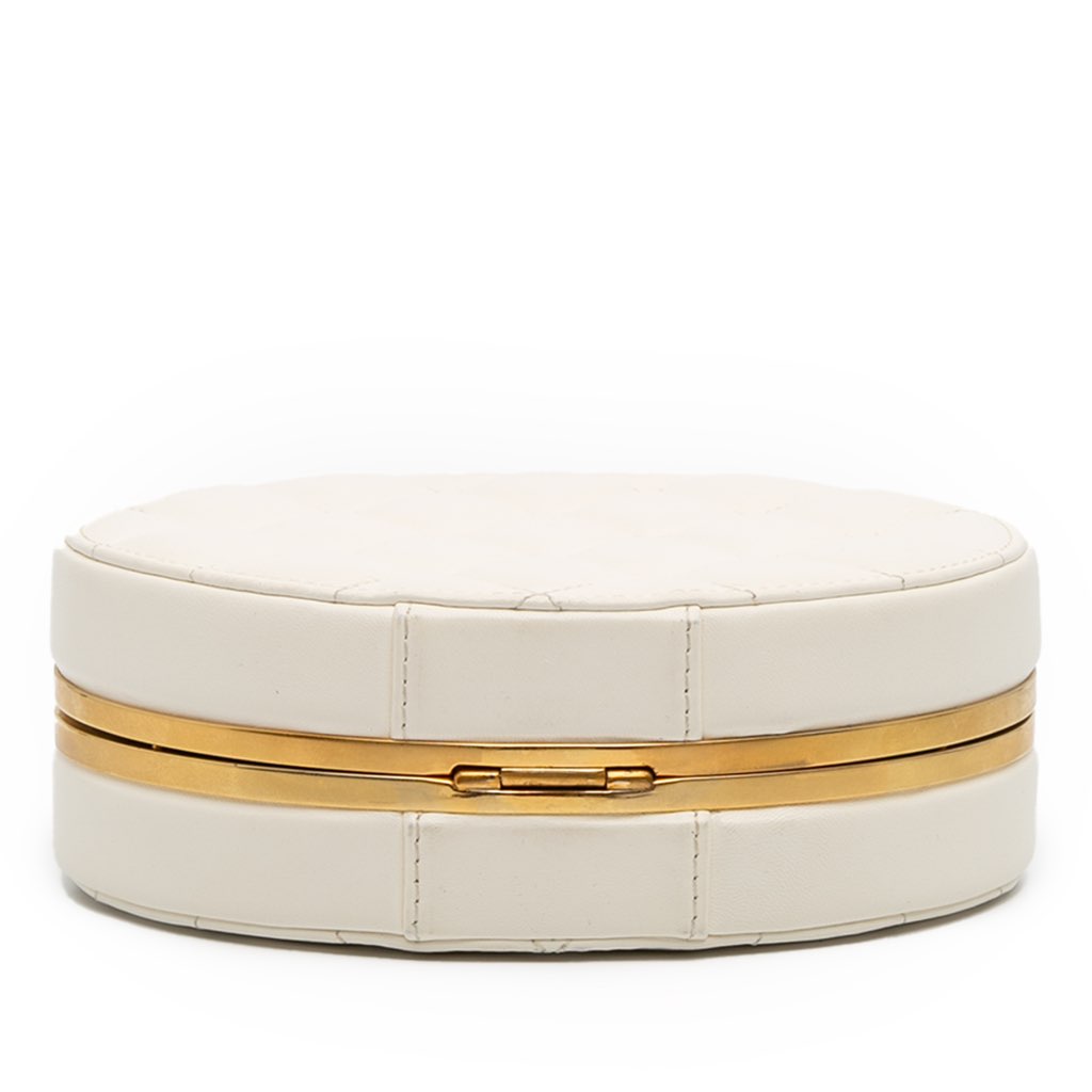 Chanel CC Quilted Lambskin Frame Vanity Case - Image 6