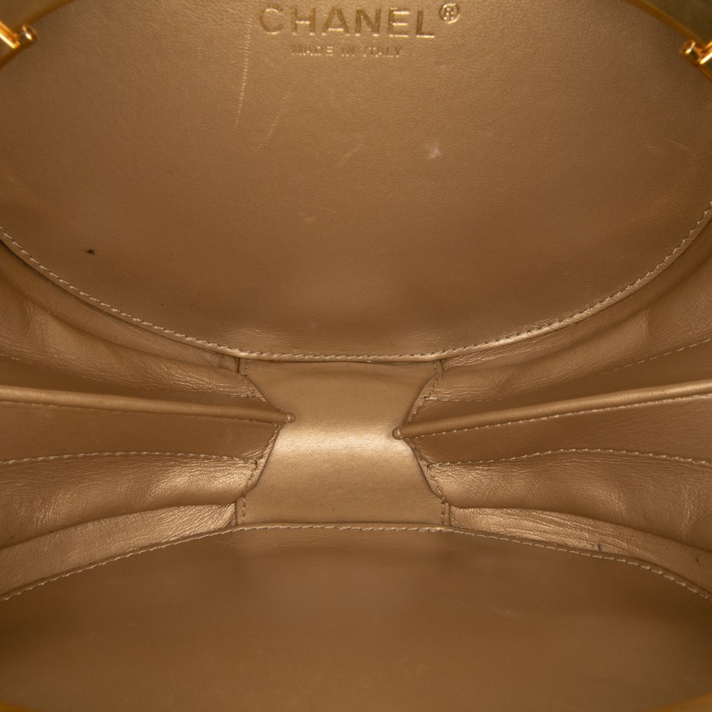Chanel CC Quilted Lambskin Frame Vanity Case - 4