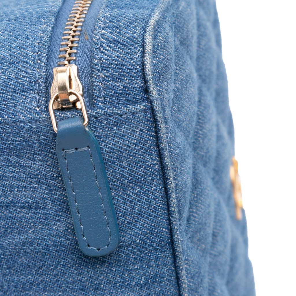 Chanel Quilted Denim Pearl Crush Camera Bag - Detail 2