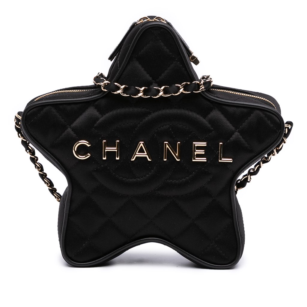 Chanel Quilted Satin Walk Of Fame Star Crossbody