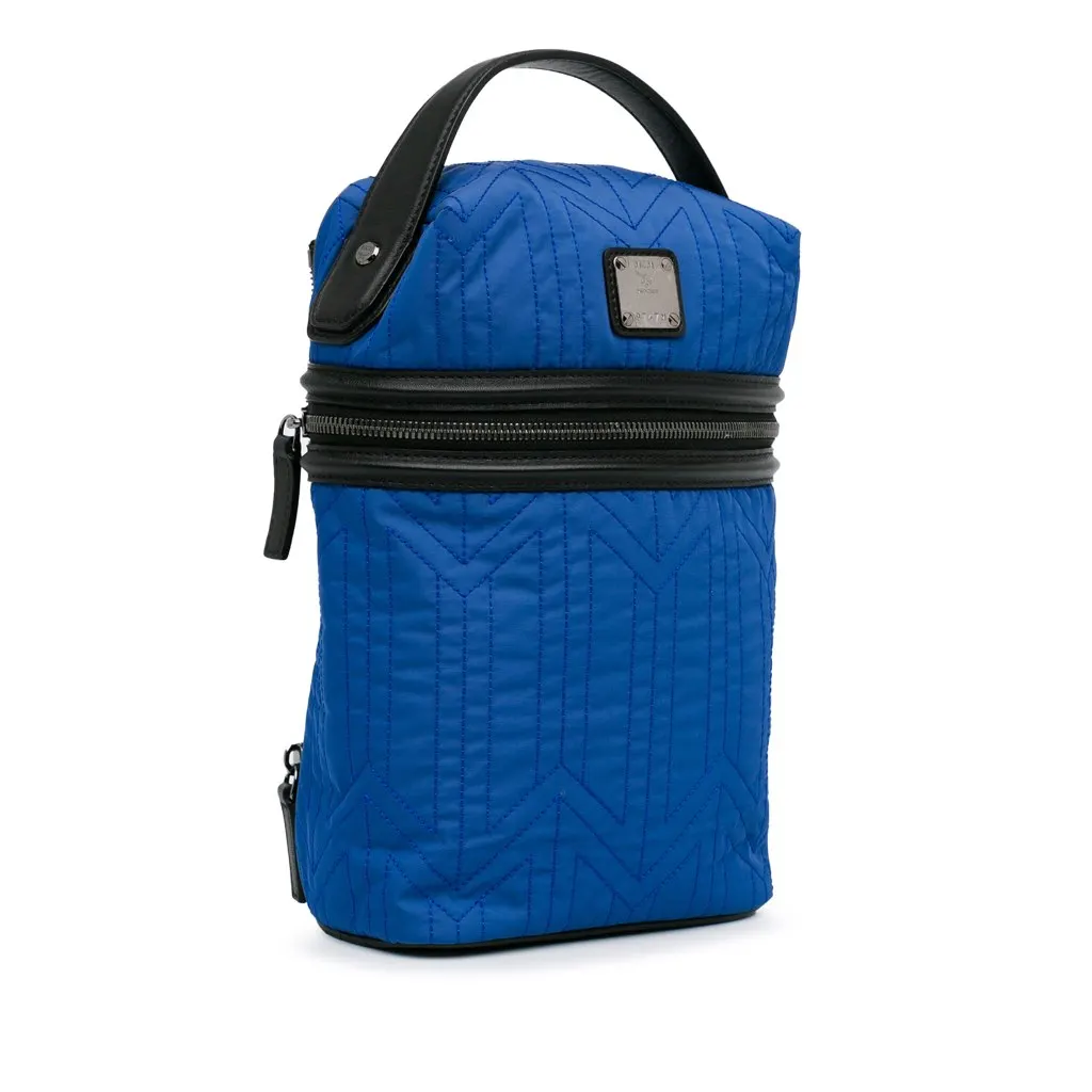MCM x Christopher Raeburn Nylon Jet Pack Blue Good - Back View