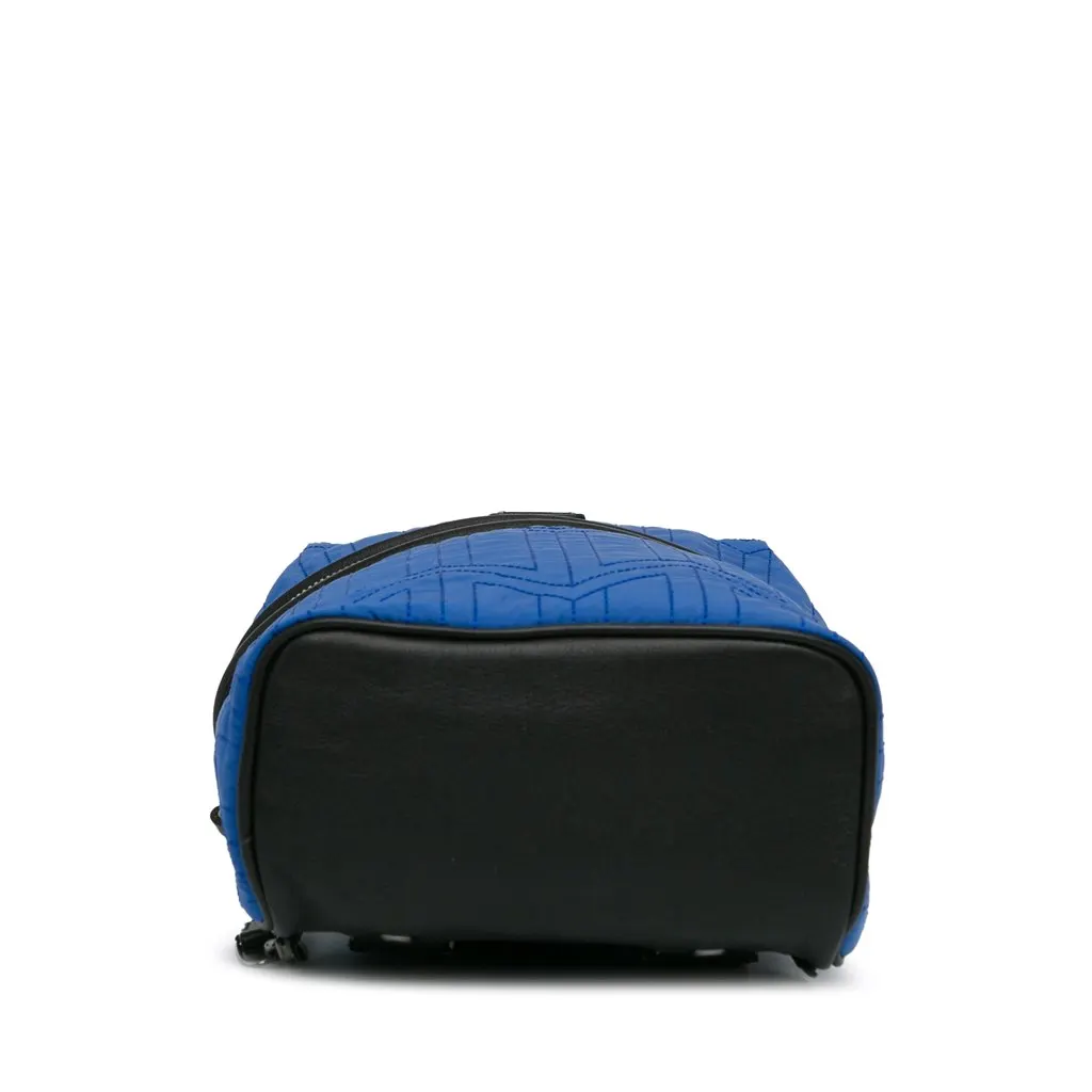 MCM x Christopher Raeburn Nylon Jet Pack Blue Good - Model View