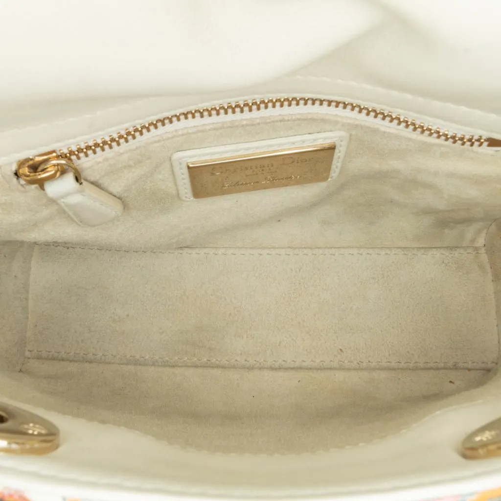 Dior Limited Edition Mini Calfskin Lady DiorAmour Lady Dior White Leather Very good - Box View