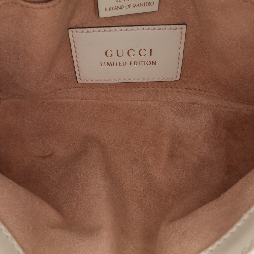 Gucci Ken Scott Mini GG Marmont Floral Printed Matelasse Leather Flap Crossbody - 4