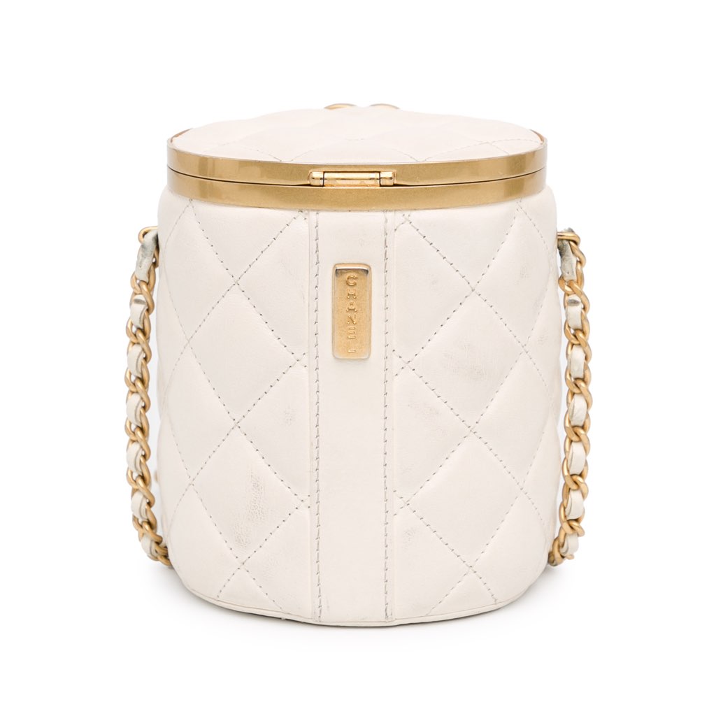 Chanel Small Quilted Lambskin Crown Box Bag - Image 6
