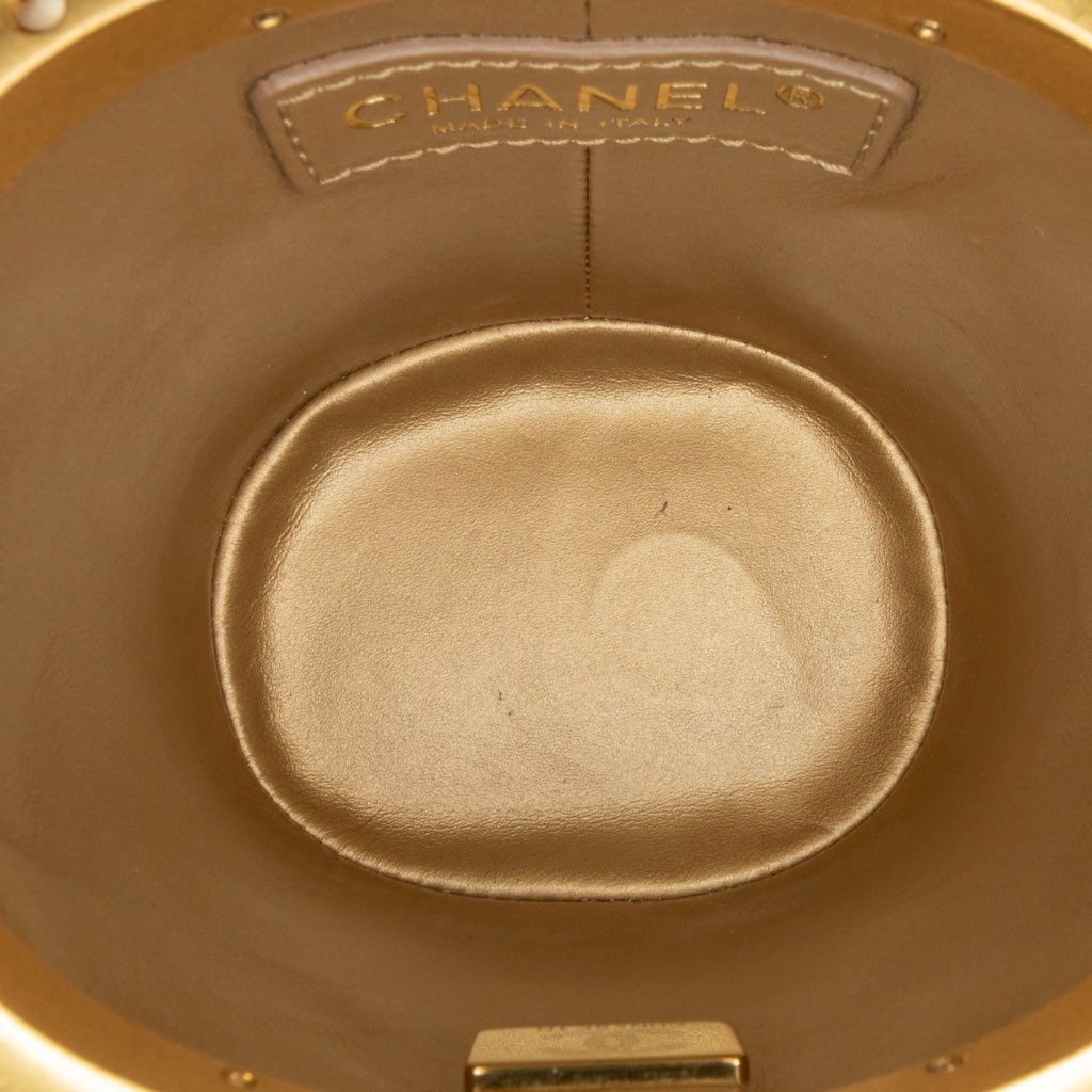 Chanel Small Quilted Lambskin Crown Box Bag - Side view