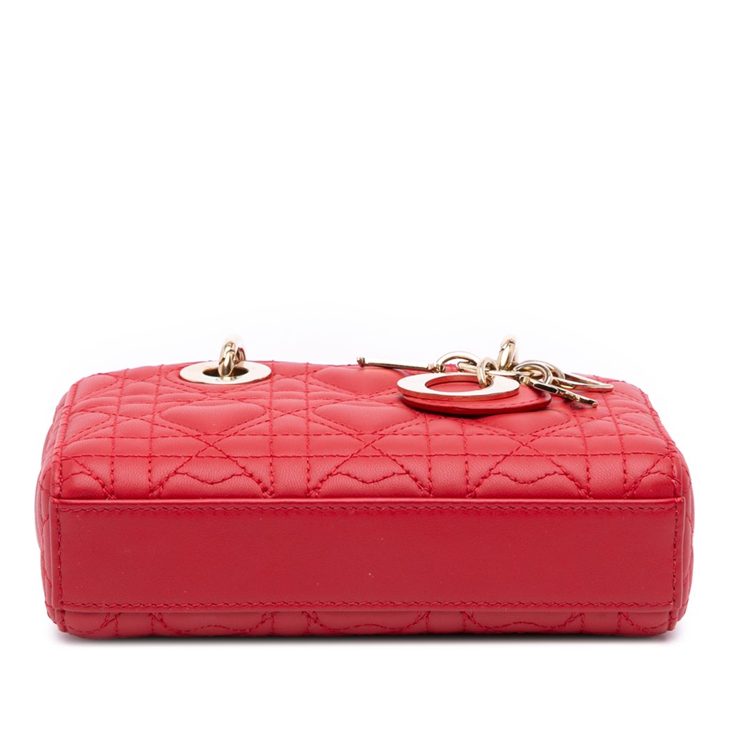 Dior Micro Lambskin Cannage Lady D Joy - 3
