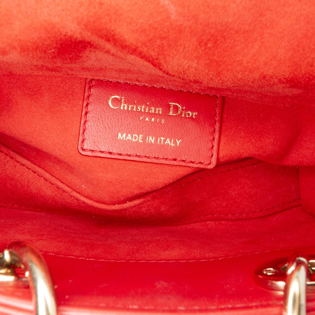Dior Micro Lambskin Cannage Lady D Joy - 5